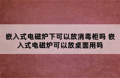 嵌入式电磁炉下可以放消毒柜吗 嵌入式电磁炉可以放桌面用吗